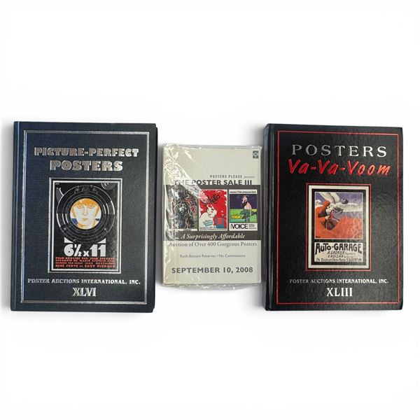 Poster Auctions International & Poster Please - 4 Vintage Poster Art Catalogs (2008-2010)