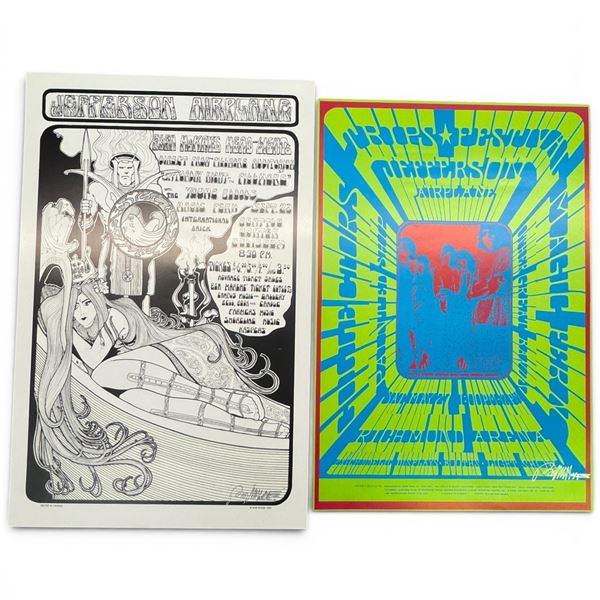 Signed Bob Masse Rock Posters - Jefferson Airplane Duo, Reproduction Prints