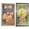 Image 1 : Signed Bob Masse Rock Posters - AC/DC & U2,Reproduction Art Prints