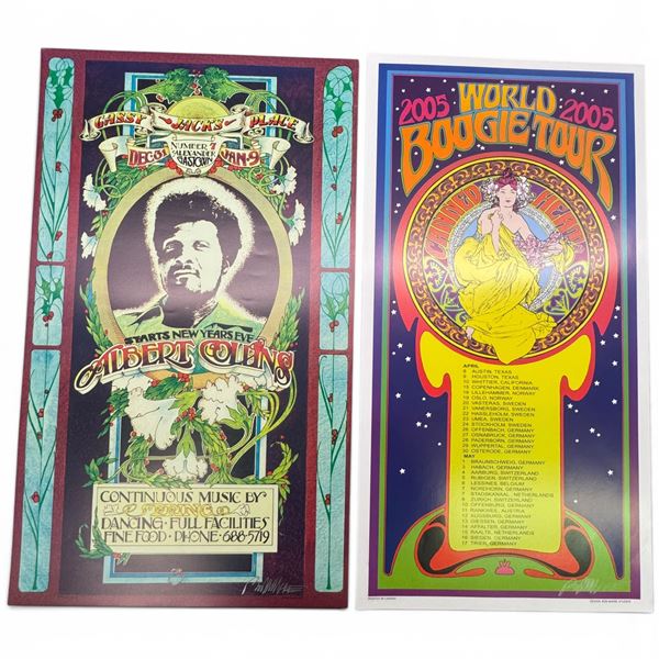 Signed Bob Masse Music Posters - Albert Collins & World Boogie Tour, Prints