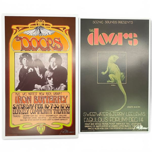 Signed Bob Masse Rock Posters - the Doors Duo, Reproduction Prints