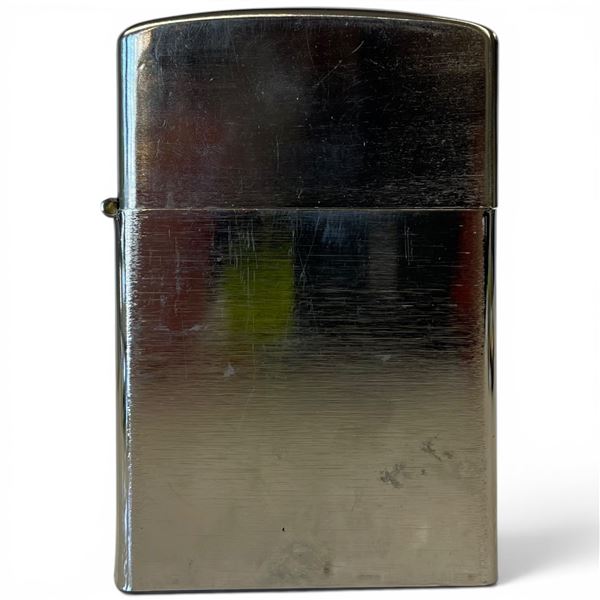Stainless Steel Large Size Flip Top Lighter - 1" x 3" x 4.5" tall