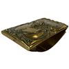 Image 2 : Vintage Art Nouveau Brass Ink Blotter - 2.25" x 4.25" x 1" tall