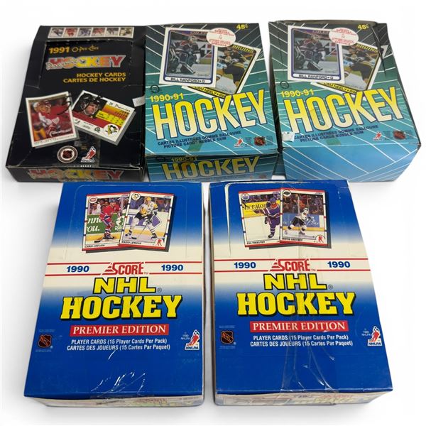 Boxed Sets of of Early 90's Hockey Cards O-Pee-Chee and Score