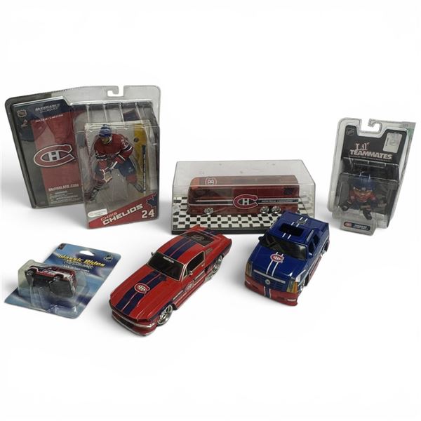 Collection of Montreal Canadiens Diecast, Chelios Figurines, Toys and More