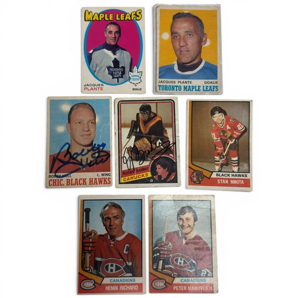 Vintage NHL Trading Cards, Some Have Autographs