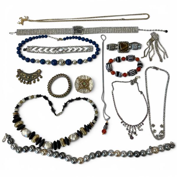 Group of Rhinestone and Fashion Jewelry