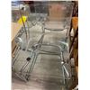 Image 2 : 2 Clear Acrylic IKEA Tobias Modern Style Chair w/ Chrome Legs