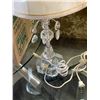 Image 3 : Pair of Vintage Lamps with Glass Bases & Plastic Wrapped Shades