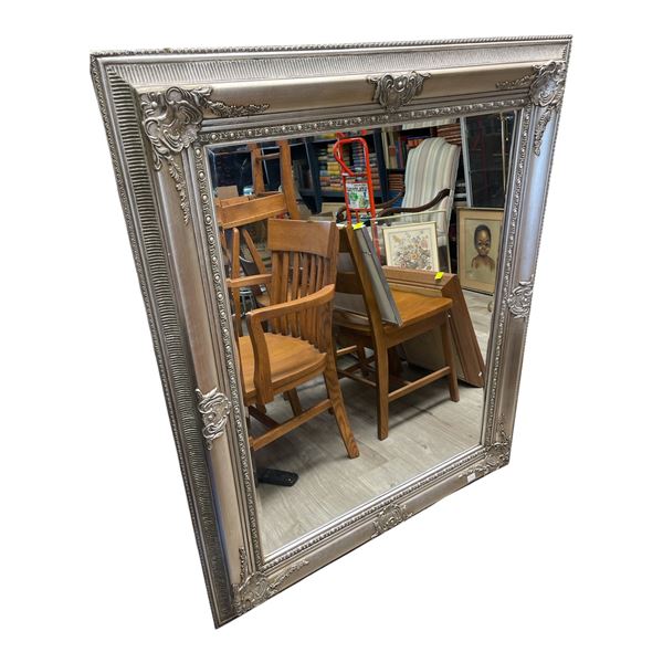Silver Framed Mirror - 41x51"