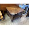 Image 2 : Vintage Oak Table w/ Drawer. -27x22x21"