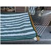 Image 4 : Genuine Pawleys Island Rope Hammock with Stiped Pad and Original Pillow