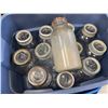 Image 2 : 4 Bins - Misc. Vintage Mason Jars
