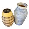 Image 1 : 2 Vintage Large Ceramic Hand Spun Vases