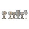 Image 1 : 6pc - Glass Vase, Oversized Goblets & Wine Glass