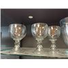 Image 2 : 6pc - Glass Vase, Oversized Goblets & Wine Glass