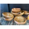 Image 4 : Shelf - Wooden Serving Set w/ Bowls, Coasters, Cup, Cutlery, Etc.