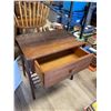 Image 2 : Mid-Century Modern Side Table with Drawer - 20" x 14" x 20" tall