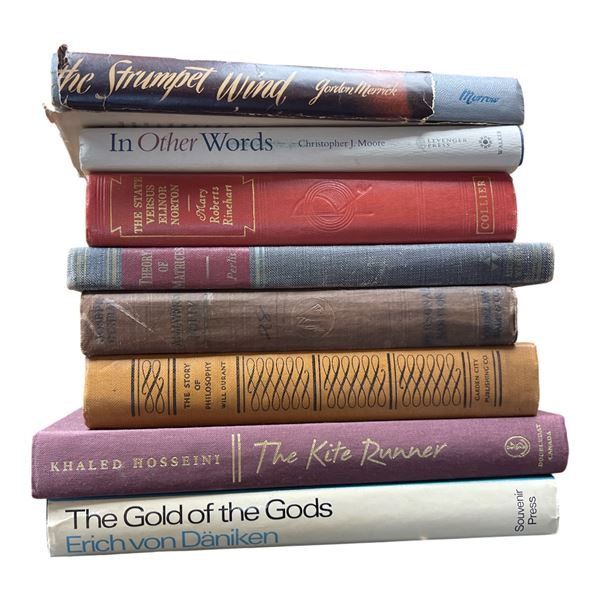 8 Vintage Books  * Featuring the 1947 First Edition "The Strumpet Wind" by Gordon Merrick - (Majorit