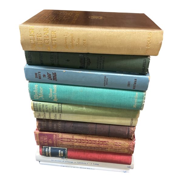 11 Vintage Books  * Featuring  "Sketches of English Life & Character with Pictures" by Stanhope A. F