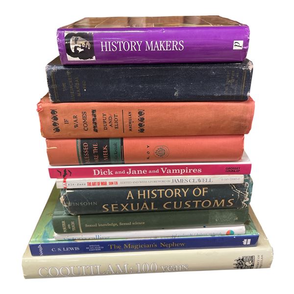 11 Vintage Books  * Featuring  "A History of Sexual Customs" by Richard Winson  - (Majority of the b