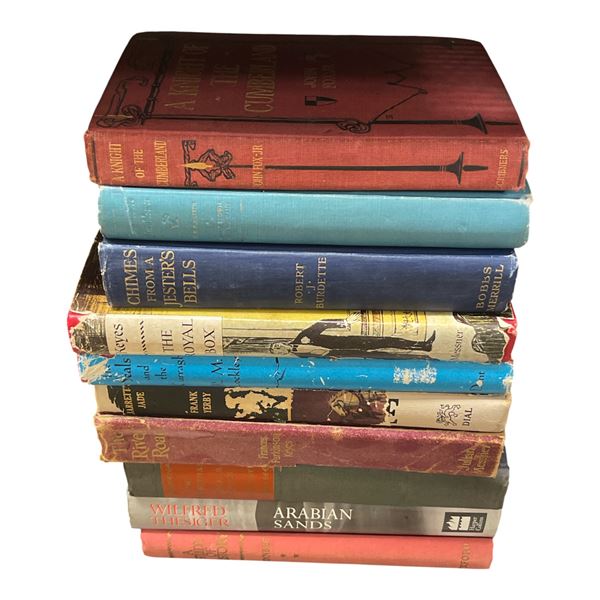 10 Vintage Books  * Featuring a 1906  "A Knight of the Cumberland" by John Fox Jr.  - (Majority of t