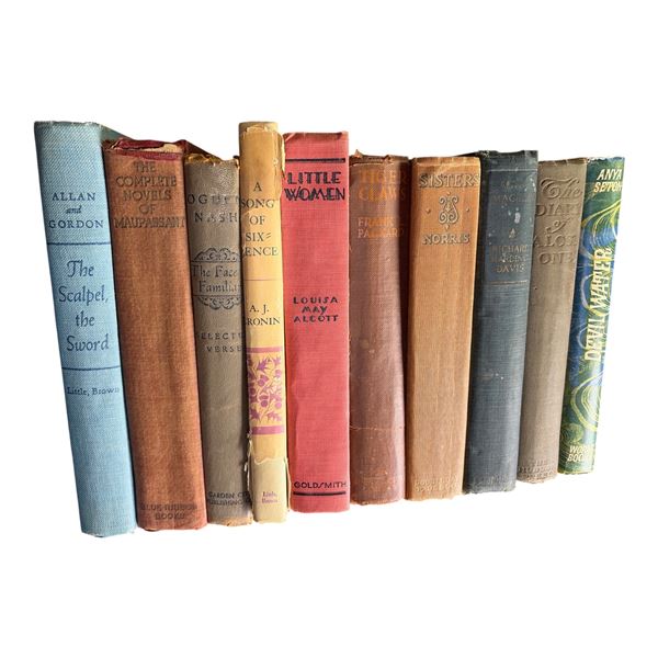 10 Vintage Books  * Featuring "Devil Waters" by Anya Seton  - (Majority of the books are hardcover)
