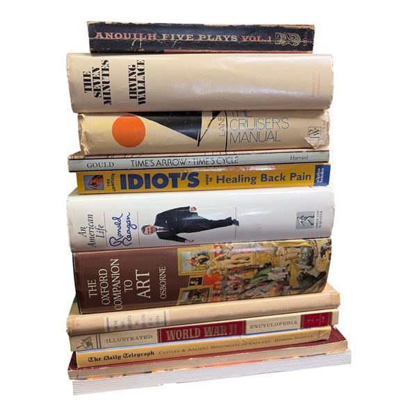 12 Vintage Books * Featuring "The Oxford Companion to Art" by Harold Osborne