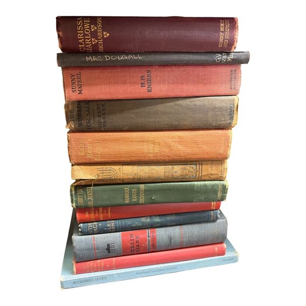 12 Rare and Vintage Hard Cover Books with an Estimated Value of $500