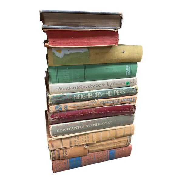 12 Vintage Hardcover Books - Variety