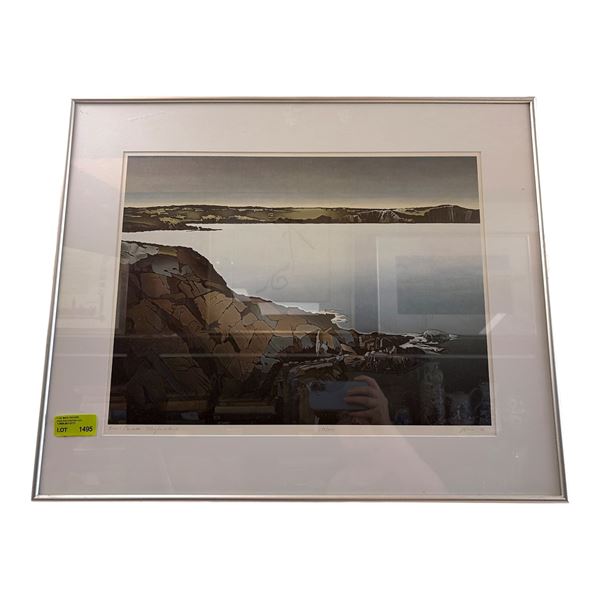 "Bone's Canada: Newfoundland" by J. Bone (1987)  - Ltd. Edition #153/275  (25" x 21" frame)
