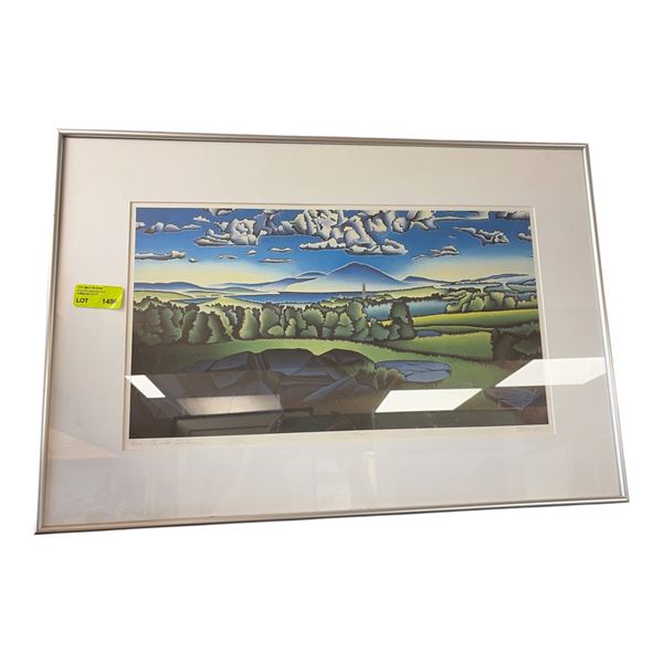 "Bone's Canada: Quebec" by J. Bone (1987) - Ltd. Edition #153/275 (25" x 21" frame)