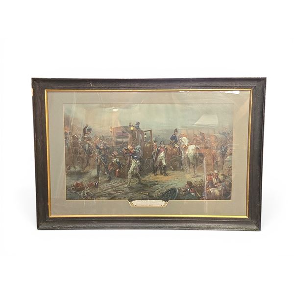 "Capture of Napoleons Carraige" Print - Framed  36x24"