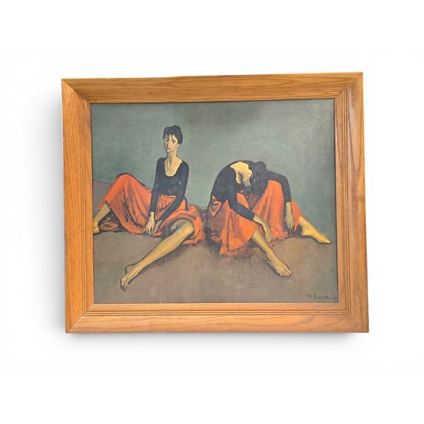 "Dancers Reposed" Print by Soyer - 24x20"