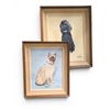 Image 1 : Framed Acrylic on Canvas Titled "Luzette" & "Tiki" by J. Cowley