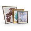 Image 1 : 5 pc - Framed Photograph of Snowboarder (38x28") / Winter Scene / Woman w/ Dog Portrait / Acrylic Fl