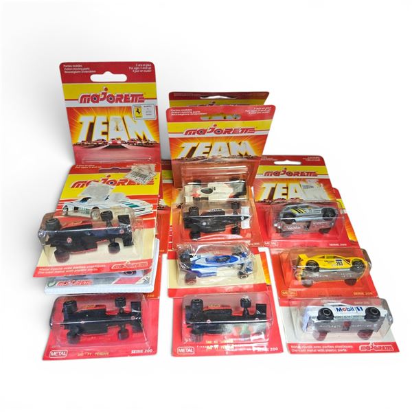 Collection of 14 Majorette Team Series 200 Diecast Cars