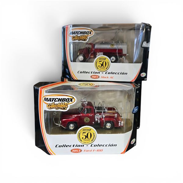 Matchbox Collectables Diecast Ford, Mack and Bedford Firetrucks