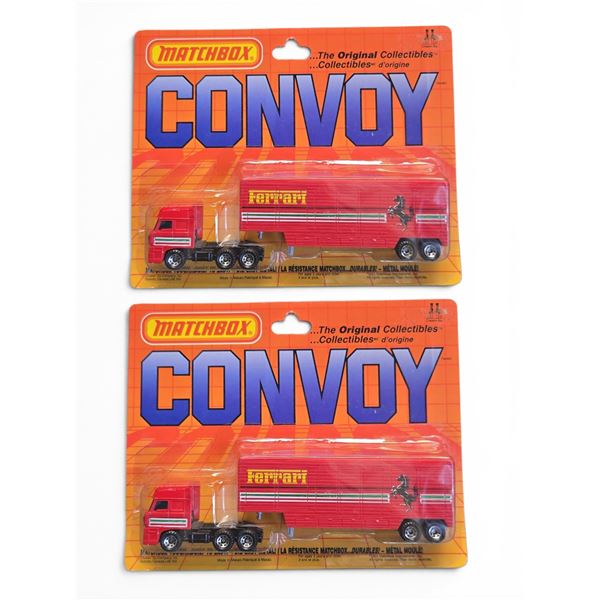 Matchbox Convoy Series Diecast Ferrari Semi Trucks and Trailers