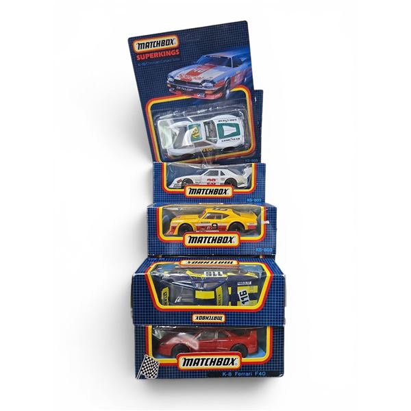 Collection of 17 Matchbox KS-803 Series Diecast Race Cars and One Superkings