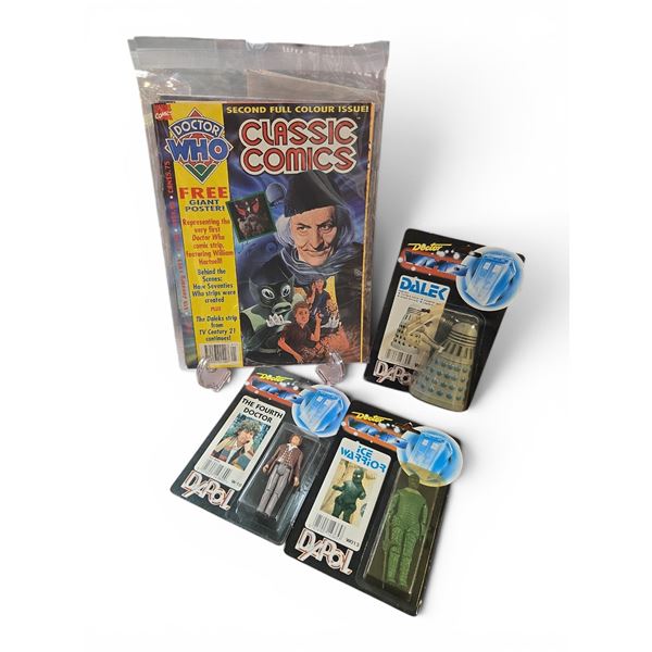 Doctor Who Collectables Action Figures: Dalek, the Doctor and Classic Comics