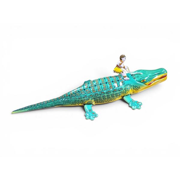 Schylling Tin Toy Wind up Crocodile