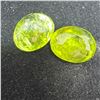 Image 3 : Pair of Natural Himalayan Peridot Gemstones - 12.42 CTW (Oval  Cut - 12.6mm x 9.9mm x 5.9mm each )