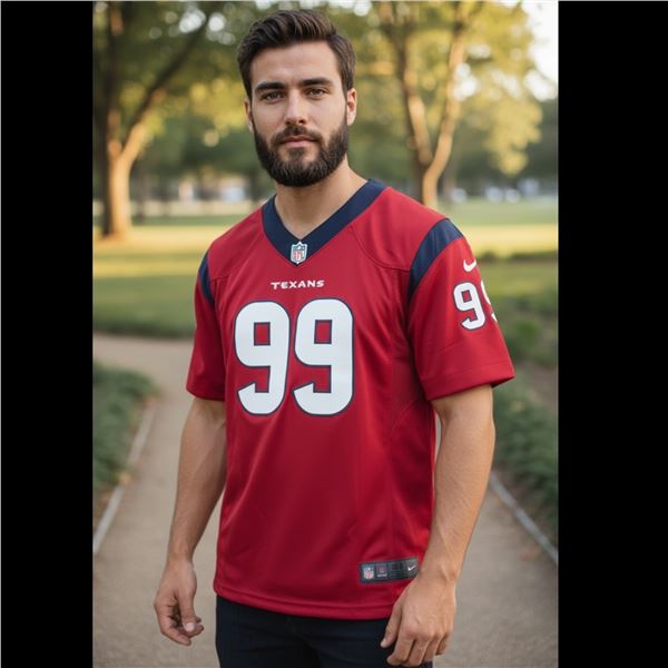 Texans #99 Watt Nike Jersey Size 44