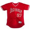 Image 2 : MLB Angels #27 Trout Majestic Jersey