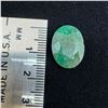 Image 3 : 7.65 CT Natural Zambian Emerald Gemstone -  (Oval Mixed Cut - 16.6mm x 12.6mm x 5.7mm) * Includes Ge