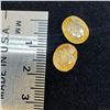 Image 3 : Pair of Natural Kashmir Yellow Sapphire Gemstones - 8.68 CTW - Brownish Yellow (Oval Mixed Cut )  *