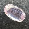 Image 1 : 10.23 CT Natural Kunzite  Gemstone - Pale Pink (Oval Mixed Cut - 15.1mm x 10.7mm x 8.52mm) * Include