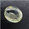 Image 1 : 61.09 CT Natural Prasiolite Gemstone - Pale Green (Oval Checkerboard Cut - 22.3 x 16.0 x 11.3mm) * I
