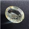 Image 2 : 61.09 CT Natural Prasiolite Gemstone - Pale Green (Oval Checkerboard Cut - 22.3 x 16.0 x 11.3mm) * I